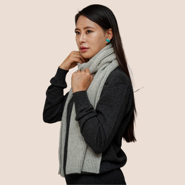 Classic Rib Knit Scarf