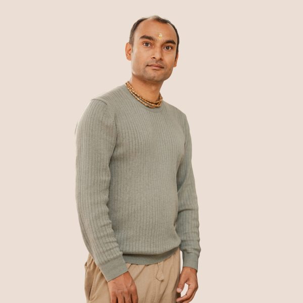 Cashmere-Round Neck Sweater - Image 3