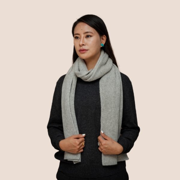 Classic Rib Knit Scarf